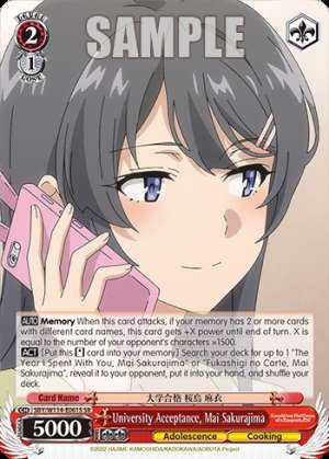 University Acceptance, Mai Sakurajima