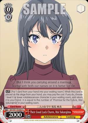 Their Good Luck Charm, Mai Sakurajima