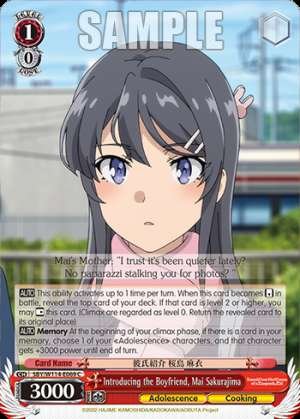 Introducing the Boyfriend, Mai Sakurajima