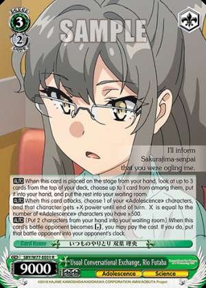 Usual Conversational Exchange, Rio Futaba