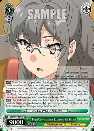 Usual Conversational Exchange, Rio Futaba