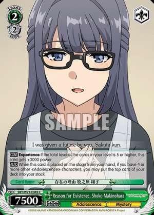 Reason for Existence, Shoko Makinohara