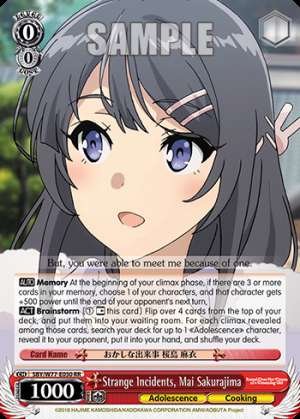 Strange Incidents, Mai Sakurajima
