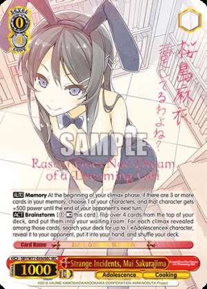 Strange Incidents, Mai Sakurajima