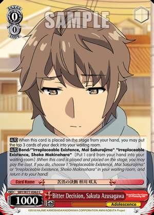 Bitter Decision, Sakuta Azusagawa
