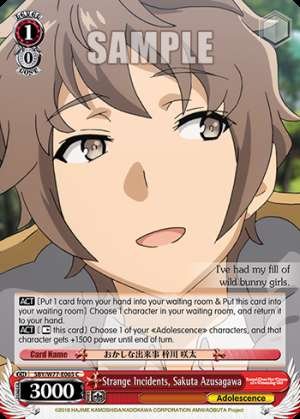 Strange Incidents, Sakuta Azusagawa
