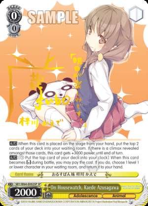 On Housewatch, Kaede Azusagawa