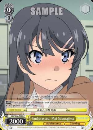Embarassed, Mai Sakurajima