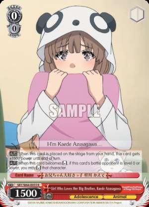 Girl Who Loves Her Big Brother, Kaede Azusagawa