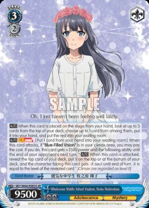 Wholesome Middle School Student, Shoko Makinohara