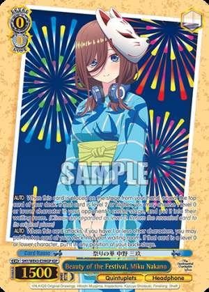 Beauty of the Festival, Miku Nakano