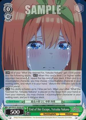 End of Her Escape, Yotsuba Nakano