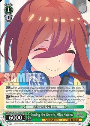 Sensing Her Growth, Miku Nakano