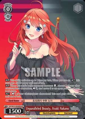 Unparalleled Beauty, Itsuki Nakano