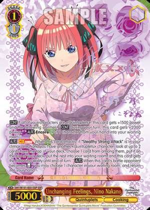 Unchanging Feelings, Nino Nakano