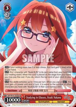 Studying in Glasses, Itsuki Nakano