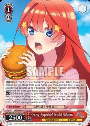 Hearty Appetite? Itsuki Nakano