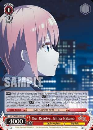 Our Resolve, Ichika Nakano