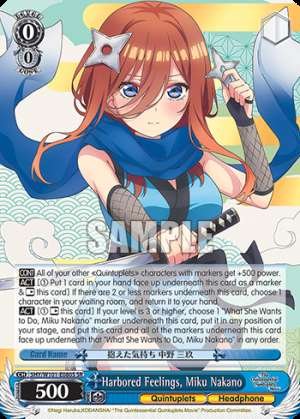 Harbored Feelings, Miku Nakano