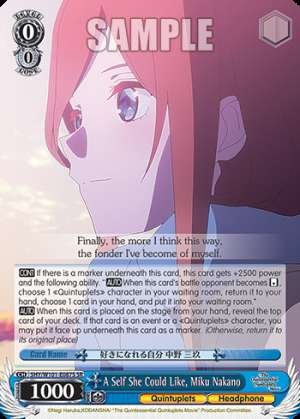 A Self She Could Like, Miku Nakano