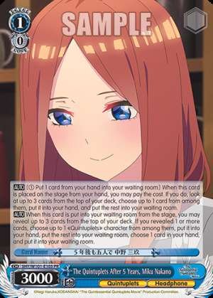 The Quintuplets After 5 Years, Miku Nakano