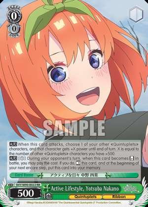 Active Lifestyle, Yotsuba Nakano