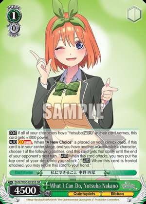 What I Can Do, Yotsuba Nakano