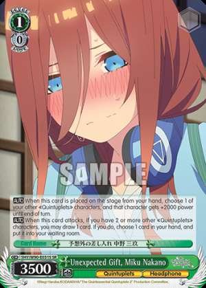 Unexpected Gift, Miku Nakano