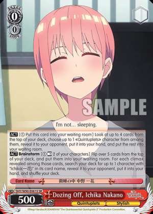 Dozing Off, Ichika Nakano