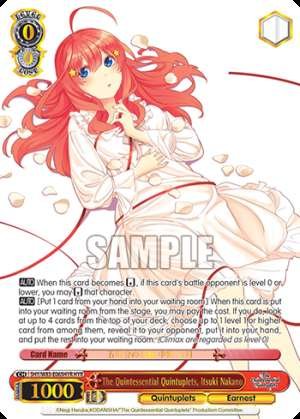 The Quintessential Quintuplets, Itsuki Nakano