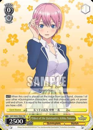 Eldest of the Quintuplets, Ichika Nakano