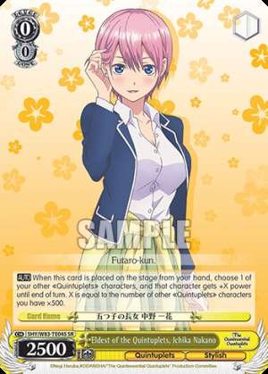Eldest of the Quintuplets, Ichika Nakano