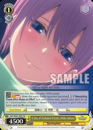 A Day of Turbulent Events, Ichika Nakano