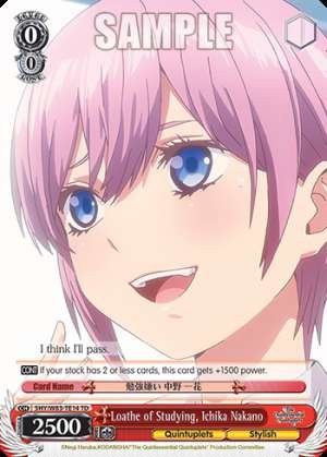 Loathe of Studying, Ichika Nakano