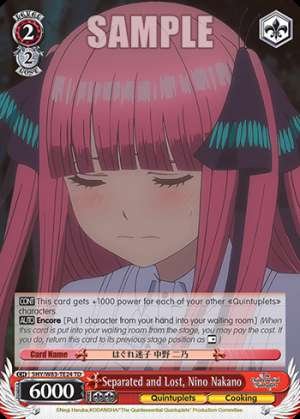 Separated and Lost, Nino Nakano