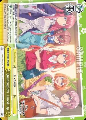 Quintuplets Lined Up