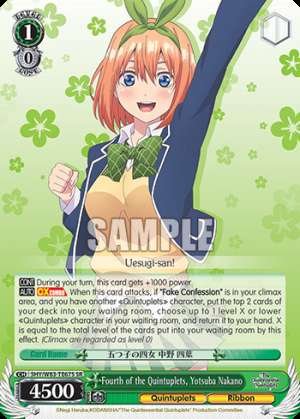 Fourth of the Quintuplets, Yotsuba Nakano