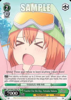 Teacher For the Day, Yotsuba Nakano