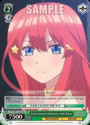 Overly Unnatural Declaration, Itsuki Nakano
