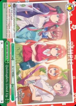 Quintuplets Lined Up