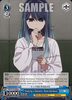 Studying a Character, Akane Kurokawa