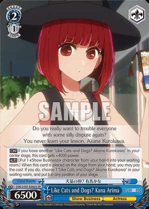 Like Cats and Dogs? Kana Arima