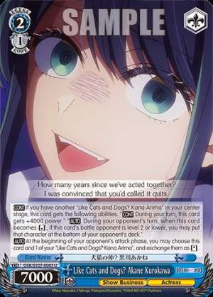 Like Cats and Dogs? Akane Kurokawa