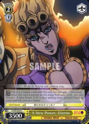 A New Power, Giorno