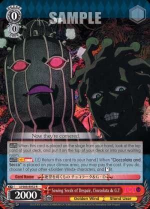 Sowing Seeds of Despair, Cioccolata & G.T