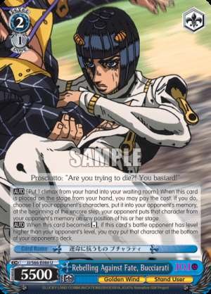 Rebelling Against Fate, Bucciarati