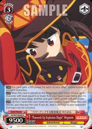 “Powered-Up Explosion Magic” Megumin