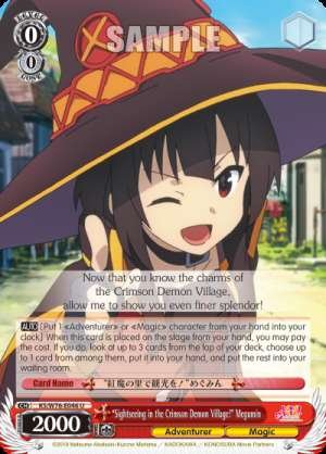 "Sightseeing in the Crimson Demon Village!" Megumin