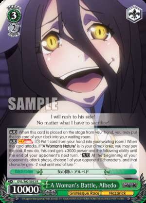 A Woman's Battle, Albedo