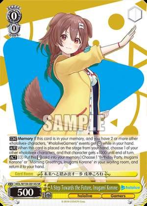 A Step Towards the Future, Inugami Korone